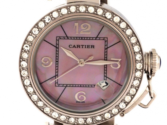 Cartier Pasha Midsize perlmut/rosa